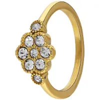 Lucardi Bague or / transparent