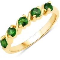 Rafaela Donata Bague jaune d'or / émeraude