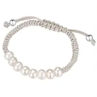 Valero Pearls Bracelet argent / blanc
