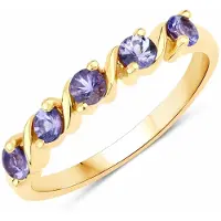 Rafaela Donata Bague jaune d'or / violet