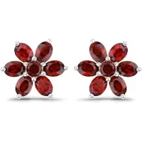 Rafaela Donata Boucles d'oreilles aubergine / argent