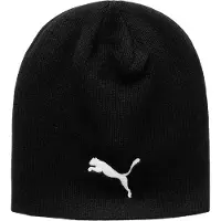 Puma Casquette de sport 'Individual Winterized' noir / blanc