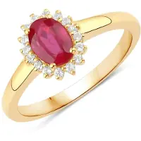 Rafaela Donata Bague jaune d'or / rouge