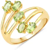 Rafaela Donata Bague jaune d'or / vert
