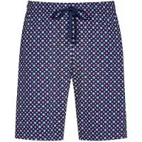 Mey Pantalon de pyjama 'Tie Minimal' bleu foncé / rouge / blanc