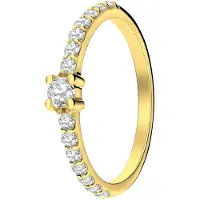 Lucardi Bague 'Statement' or / transparent