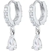 Elli Boucles d'oreilles argent / transparent