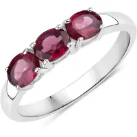 Rafaela Donata Bague bordeaux / argent