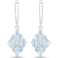 Rafaela Donata Boucles d'oreilles bleu ciel / argent