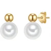 Valero Pearls Boucles d'oreilles or / blanc