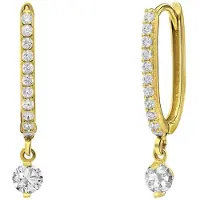 Lucardi Boucles d'oreilles 'Chic' or