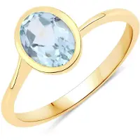 Rafaela Donata Bague bleu clair / jaune d'or