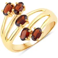 Rafaela Donata Bague jaune d'or / rouge