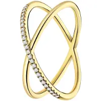 Lucardi Bague or / transparent