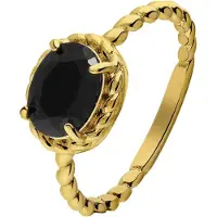 Lucardi Bague or / noir