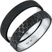 KUZZOI Bague noir