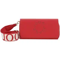 JOOP! Pochette 'Giro Leyli' rouge / blanc cassé