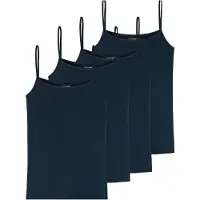 Schiesser Maillot de corps bleu foncé
