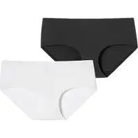 Schiesser Culotte 'Invisible Soft' noir / blanc