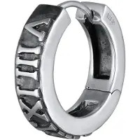 KUZZOI Boucles d'oreilles anthracite / argent