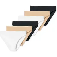 Schiesser Slip ' Uncover ' beige / noir / blanc