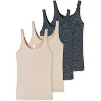 Schiesser Maillot de corps 'Essentials' beige / noir / blanc