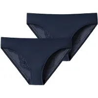 Schiesser Slip 'Invisible Lace' bleu nuit