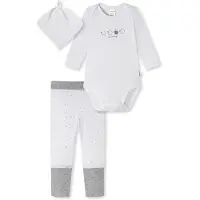 Schiesser Barboteuse / body ' Baby Set unisex ' gris / blanc