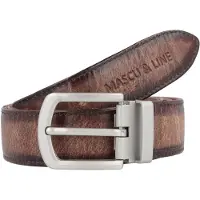 Greenland Nature Ceinture 'Mascu & Line' marron / brun foncé