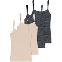 Schiesser Maillot de corps 'Essentials' beige / noir / blanc