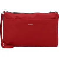 PICARD Sac bandoulière rouge / argent