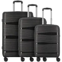 D & N Ensemble de bagages 'Travel Line 4300 ' noir