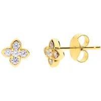 Lucardi Boucles d'oreilles 'Basic' or
