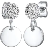 Elli Boucles d'oreilles argent / transparent