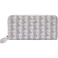 Lacoste Porte-monnaies 'Daily Lifestyle' gris / blanc