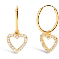 Lucardi Boucles d'oreilles or / transparent