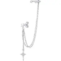 Elli Boucles d'oreilles argent / transparent