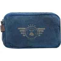 Greenburry Trousses de toilette 'Vintage Aviator' bleu / marron