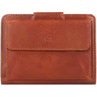 Esquire Cuir porte-monnaie Dallas Wallet Vertical Brown brun