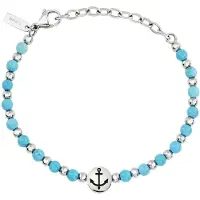 Breil Bracelet 'Soundwave' bleu clair / argent