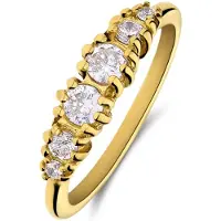 Lucardi Bague 'Weinlese' or / blanc