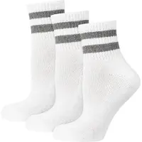 NUR DER Chaussettes gris / blanc
