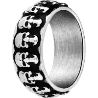 Lucardi Bague 'Urbane Geschichte' noir / argent