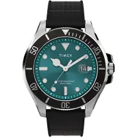 Timex Montre à affichage analogique 'Harborside' vert / noir / argent