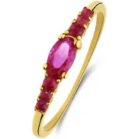Lucardi Bague or / rouge rubis