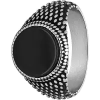 Lucardi Bague 'Urbane Geschichte' noir / argent