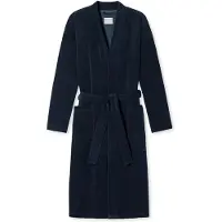 Schiesser Peignoir long ' Feather Terry ' bleu foncé