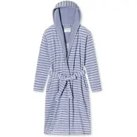 Schiesser Peignoir long ' Feather Terry ' opal / blanc