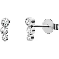Lucardi Boucles d'oreilles argent / blanc