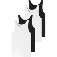 Schiesser Maillot de corps '95/5' noir / blanc
